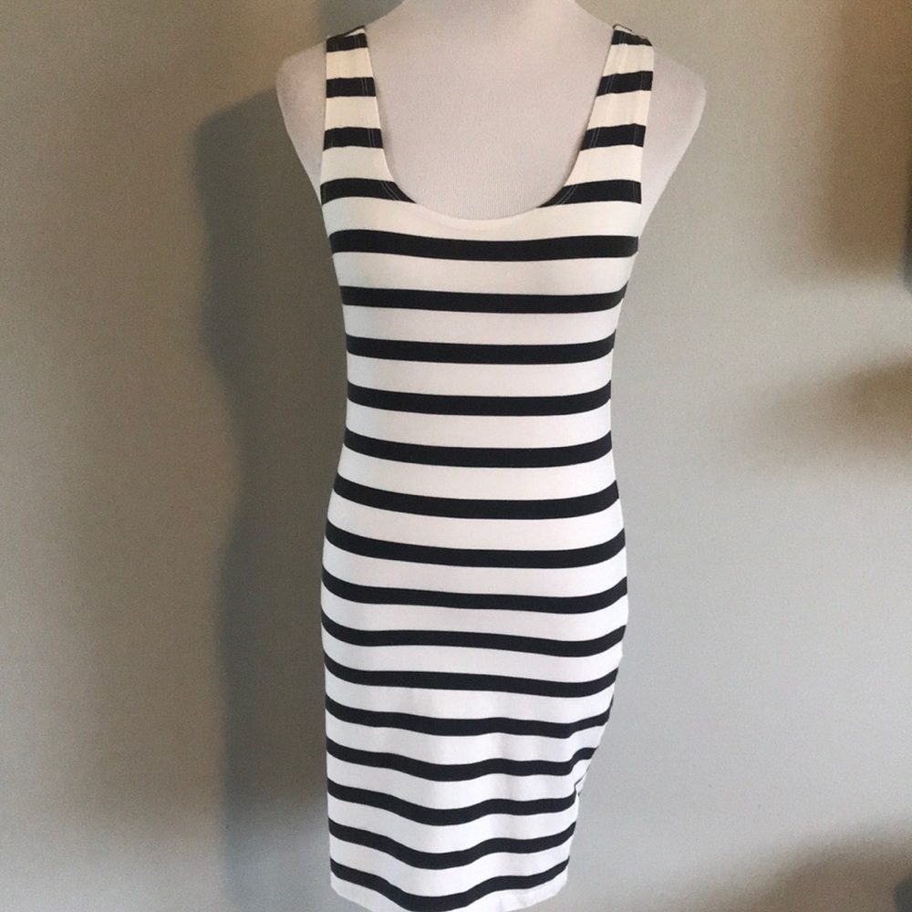 Black & White striped dress